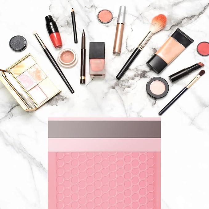 Bubble Mailers 3.5x5 inch 40Pack Pink Bubble Mailers Self-Seal Padded Mailing Envelopes Bubble Opaque Padded Mailer for Small Businesses to Package and Mail Jewelry Cosmetics#0000-DeskLoop Office