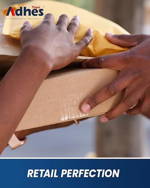 ADHES Super Clear Packing Tape, 36 Rolls x 1.88 Inch x 55 Yards, 2.7 mil Heavy Duty Shipping Tape Strong & Durable Package Tape for Shipping, Moving, Mailing and Sealing-DeskLoop Office