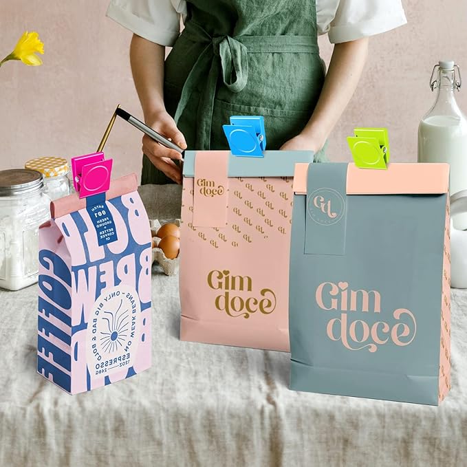 Grtard 12 Pack Magnetic Clips Heavy Duty, Colorful Strong Fridge Magnet Clips Heavy Duty, Metal Magnet Clips for Fridge, clip Magnets, Magnetic Clips for Refrigerator, Locker, Whiteboard, Home, Office-DeskLoop Office