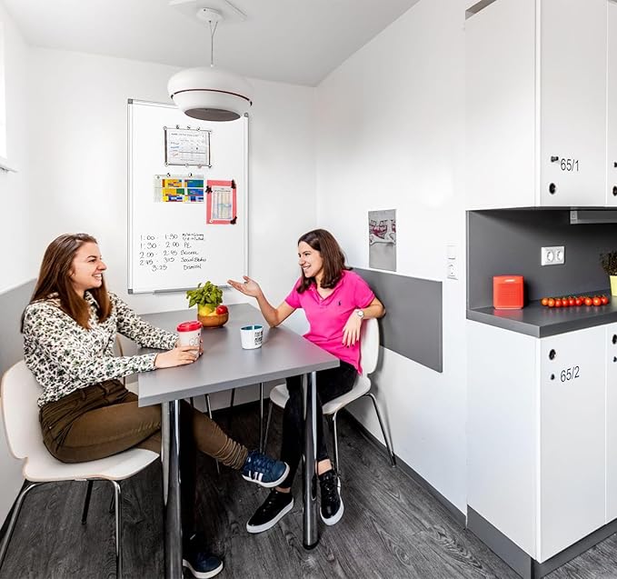 SWANCROWN Magnetic White Board 30 x 20 Inches Dry Erase Board, Hanging Whiteboards for Door, Office, Home, Dorm- Teachers/Students/Family-DeskLoop Office