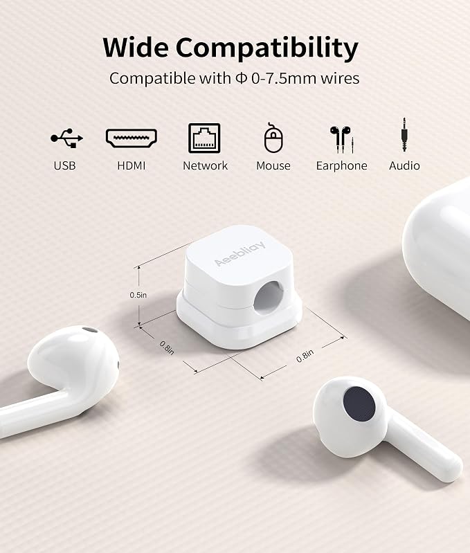 9 Pack Magnetic Cable Clips Cord Holder, Desk Cable Management Accessories - Image 7