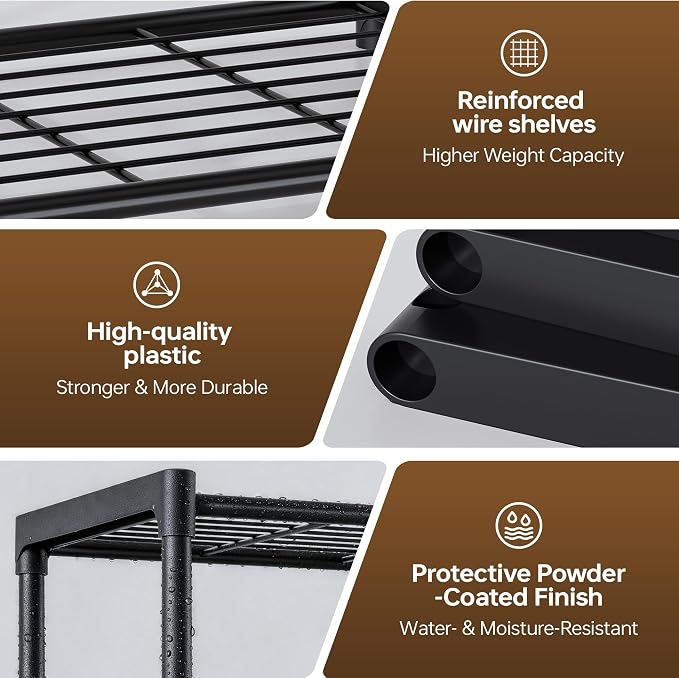 4-Tier Small Lightweight Storage Shelves - Image 4