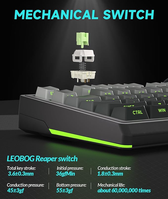 KI99 Pro 96% Wireless Mechanical Keyboard, RGB Gaming Keyboard, Hot-Swappable Pre-Lubed Switches, Gasket Structure Creamy Keyboards for Gamer/PC/Laptop (Black)-DeskLoop Office