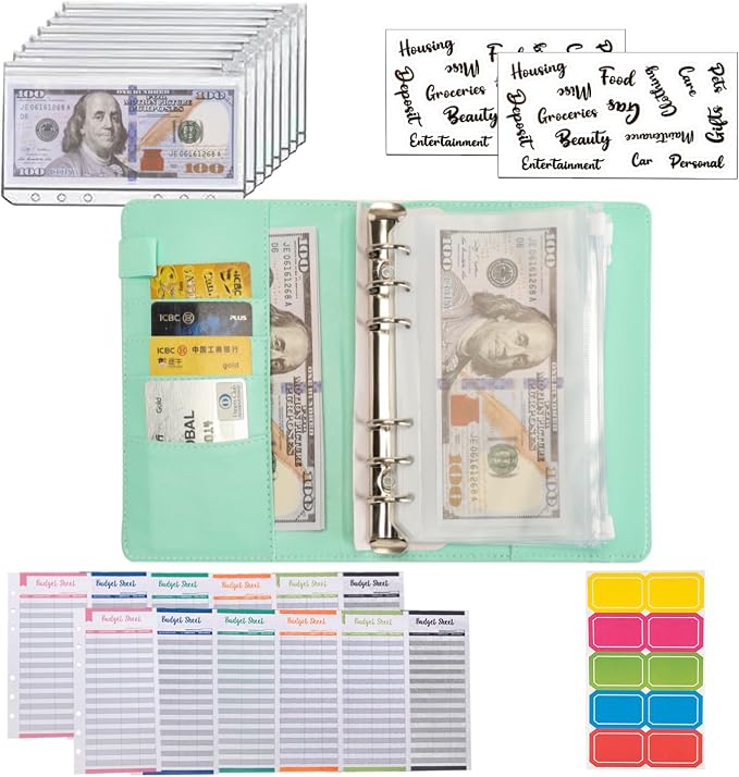 NICOOTH Budget Binder A6 Money Saving Binder - Image 4