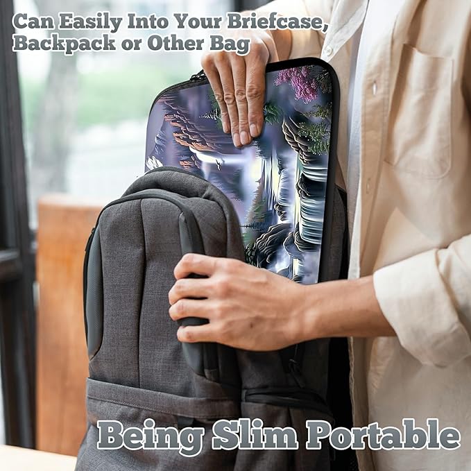 Laptop Sleeve Case Bag 15 inch, Eagle Landscapes Slim Carrying Case Durable Handbag Travel Laptop Bag for 15 inch MacBook Air M3/M2/15 Pro/Surface Laptop 7/6/5/4/3/ Dell XPS 15 Plus