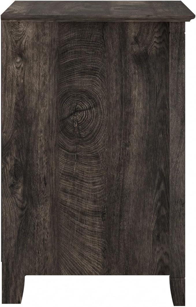 Bush Furniture Key West 2 Drawer Lateral File Cabinet in Dark Gray Hickory | Document Storage for Home Office | Accent Chest with Drawers-DeskLoop Office