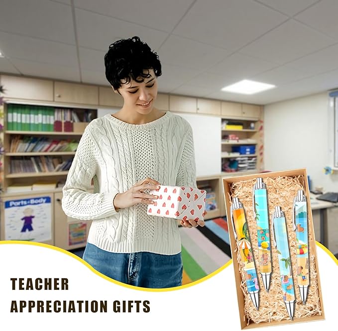 Idealmuzik 8-Pack Capybara Gel Pens – Cute Animal Pens with Unique Capybara Designs, Smooth Writing Ink Pens for School, Office, Journaling, Fun Gift for Kids, Teens & Capybara Lovers-DeskLoop Office