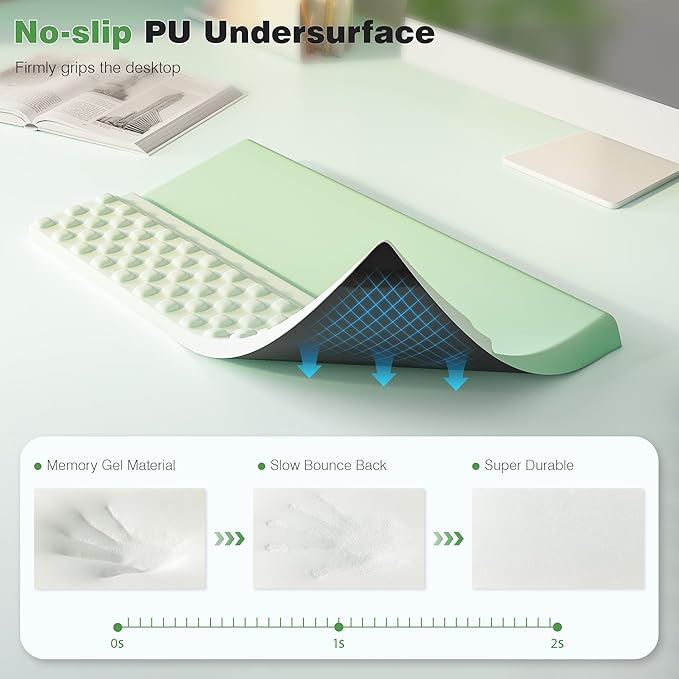 Ospelelf Keyboard Wrist Rest Comfortable Ergonomic Keyboard Stand Riser Holder Pad for Office Home-DeskLoop Office