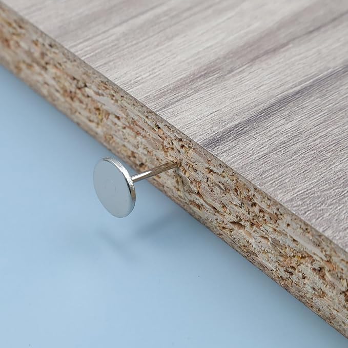 100Pcs Flat Head Upholstery Tacks Home Furniture Decor Tacks Upholstery Nails Flat Push Pins Flat Thumb Tacks Silver (16mmx20mm)-DeskLoop Office