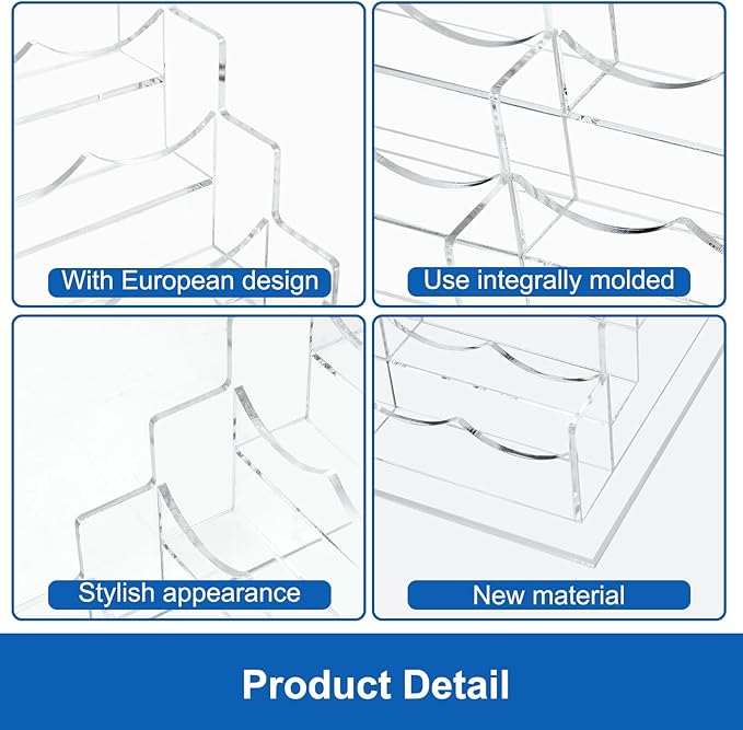 Acrylic Business Card Holder for Desk Multiple Business Card Holders Business Card Organizer Business Card Display Rack Clear Plastic Business Card Stand for Home Office (15 Slots)-DeskLoop Office