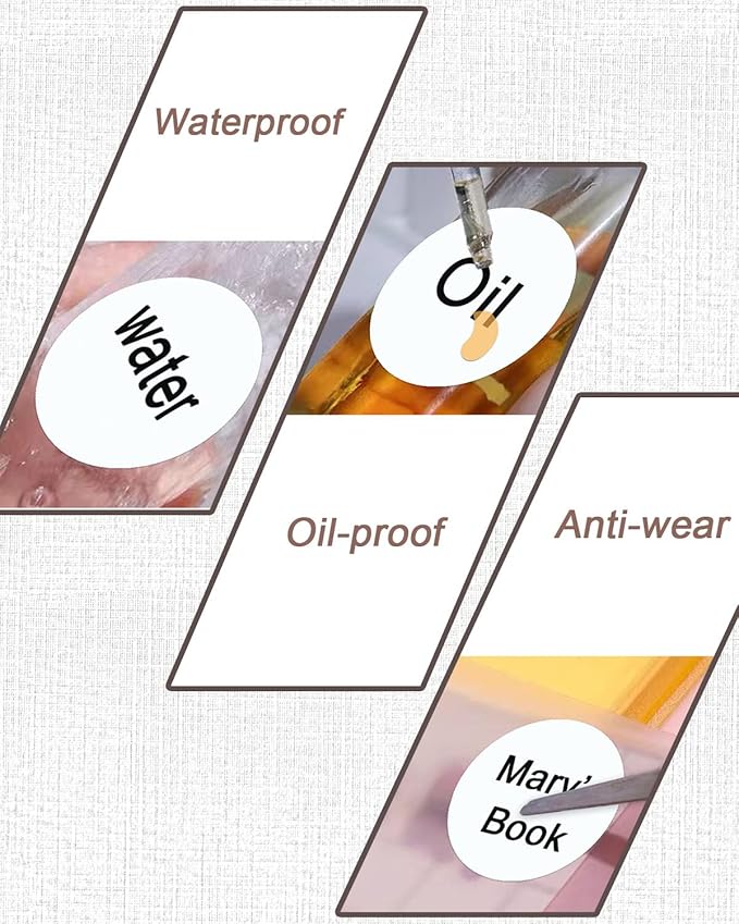 3 Inch White Round Thermal Sticker Labels, Self-Adhesive Circle Direct Thermal Printer Labels, DIY Design, QR Code, Name Tag, Brand Label,Gift Label (White 500 PCS/1 Roll)-DeskLoop Office