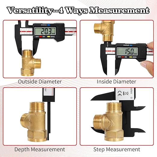 Digital Caliper, Esydon Upgraded Calipers 6 inch, Measuring Tool, Electronic Ruler, with Large LCD Screen, Auto-Off Feature, Inch and Millimeter Conversion, Plastic Case, Perfect for Household, DIY-DeskLoop Office