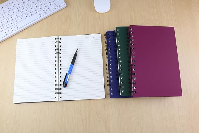 Spiral Notebook Journal, 4 Pack A5 Hardcover Spiral Notebooks, 5.7" x 8.5" - Image 7