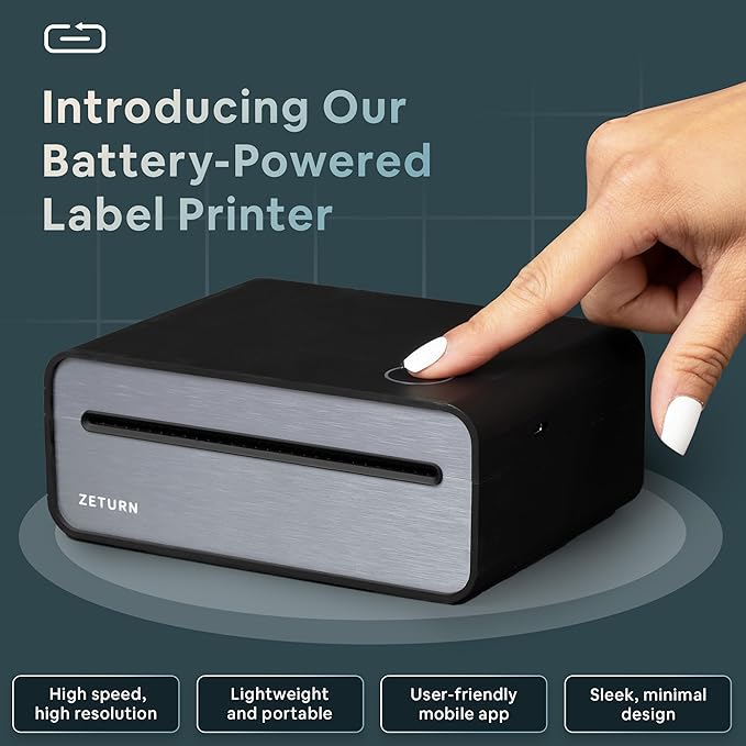Wireless Return Label Printer – Compact, Battery-Powered & Easy-to-Use Package Returns from Home-DeskLoop Office