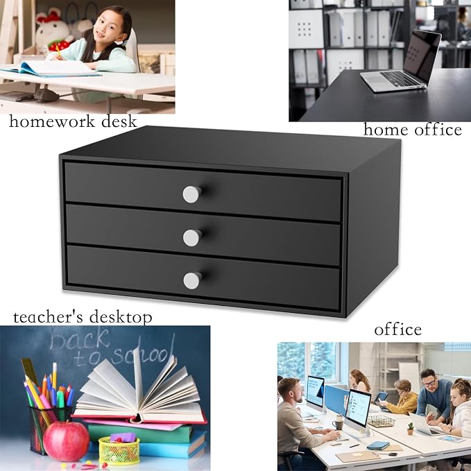 Svartur Metal Desk Top Drawers, Small Table Organizer - Image 7