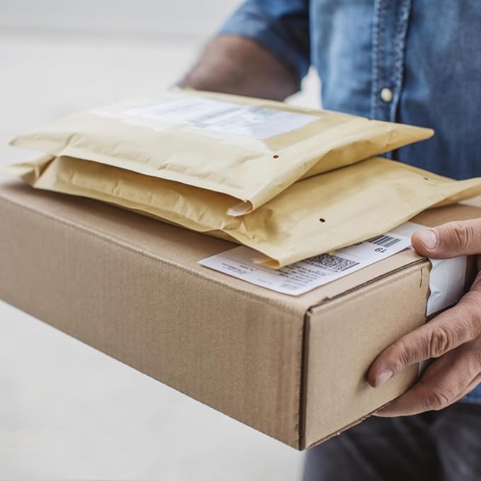 L LIKED 4000 Thermal Labels 4" x 6" Perforated Industrial Thermal Shipping Labels with 3" Core, (Commercial Grade)-DeskLoop Office