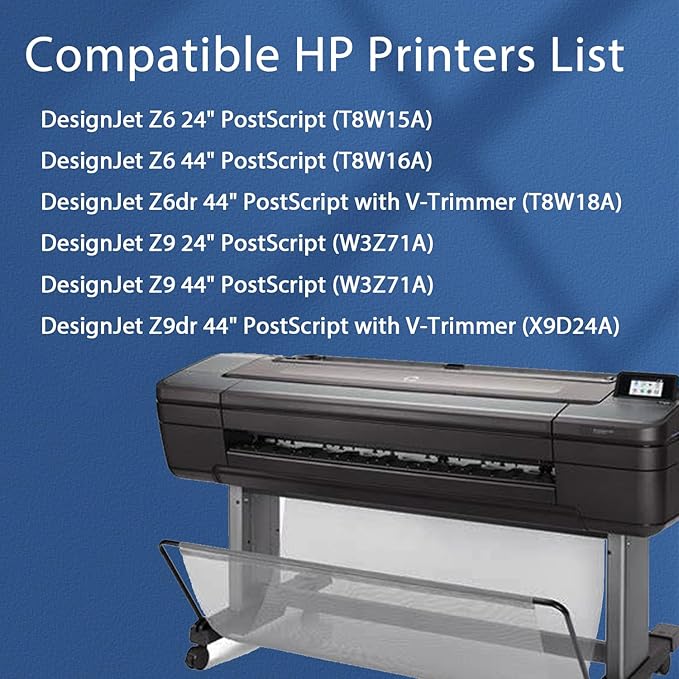 746 Photo Black Ink Cartridge 300ml with Chip Replacement for HP 746 P2V82A Ink Cartridge Works with DesignJet Z6 DesignJet Z9+ Large Format Printers Ink, 1 Pack 746 Ink Kit-DeskLoop Office