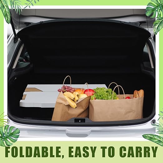 10 Pack 30 Gallon Corrugated Cardboard Trash Cans Bulk for Events Parties Disposable and Reusable Cans Bottle Recycling Bins with 20 Garbage Bags White Garbage Boxes for Outdoor Events-DeskLoop Office