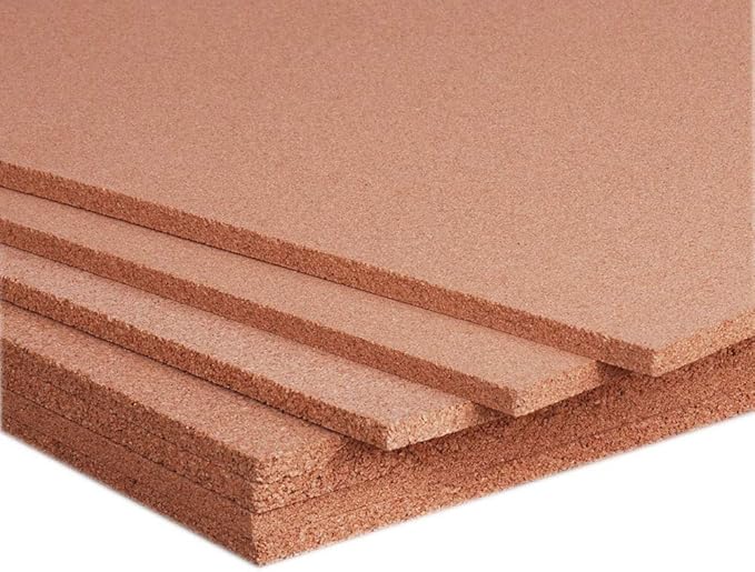 Manton Cork Premium Cork Roll - 4' x 5' x 3/8", 100% Natural Facing Grade Material for Bulletin Boards, Decorative Photo and Message Push Pin Displays - Perfect for Home, School, and Office-DeskLoop Office