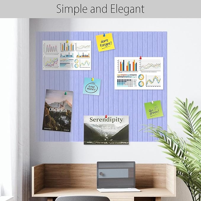 Cork Boards for Walls 48" x 36" Felt Board Alternative, 12 Pack Felt Wall Tiles Bulletin Board, Large Cork Board for Office Pin Board Tack Board Cork Boards-DeskLoop Office