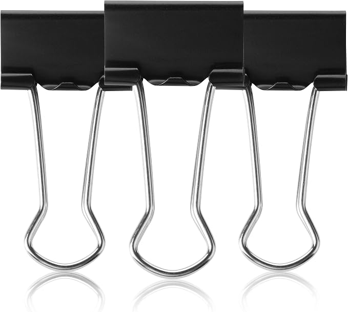 Mr. Pen- Small Binder Clips, Small Size | Black Metal Binder Paper Clips - Image 8