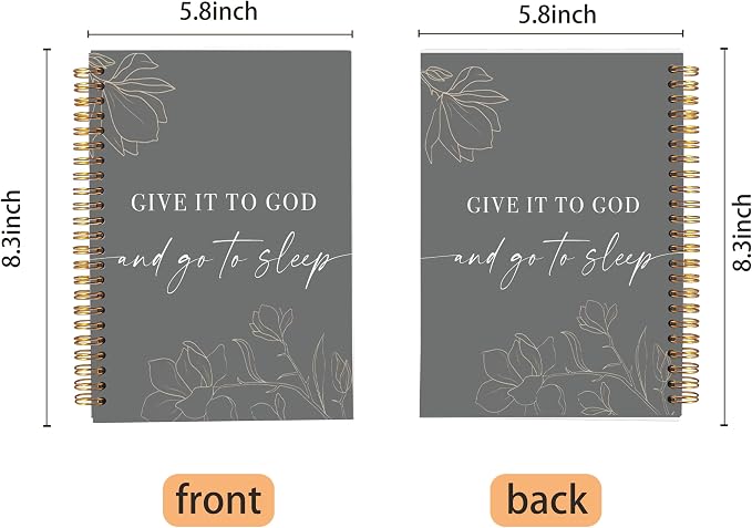 Give It To God And Go To Sleep Spiral Notebook, Bible Notebook Journal - Image 5