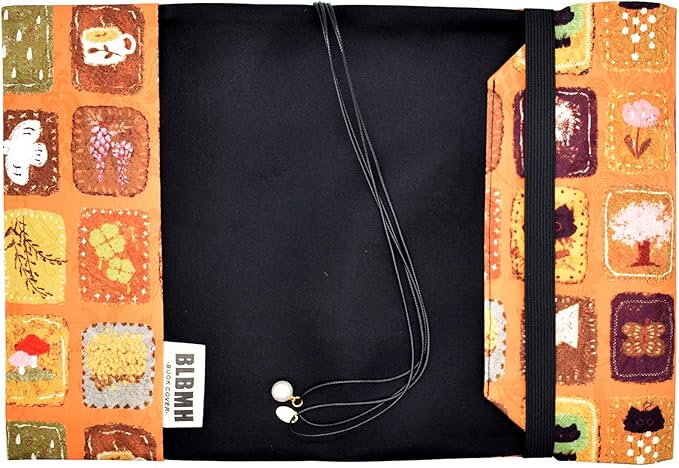 BLBMH Cute Book Covers for Paperbacks Handmade Bookcover Fit for 5.5x8.5 inch Adjustable Fabric Softcover Protector for Women Book Lovers Gifts - XC Yellow 8.5in-DeskLoop Office