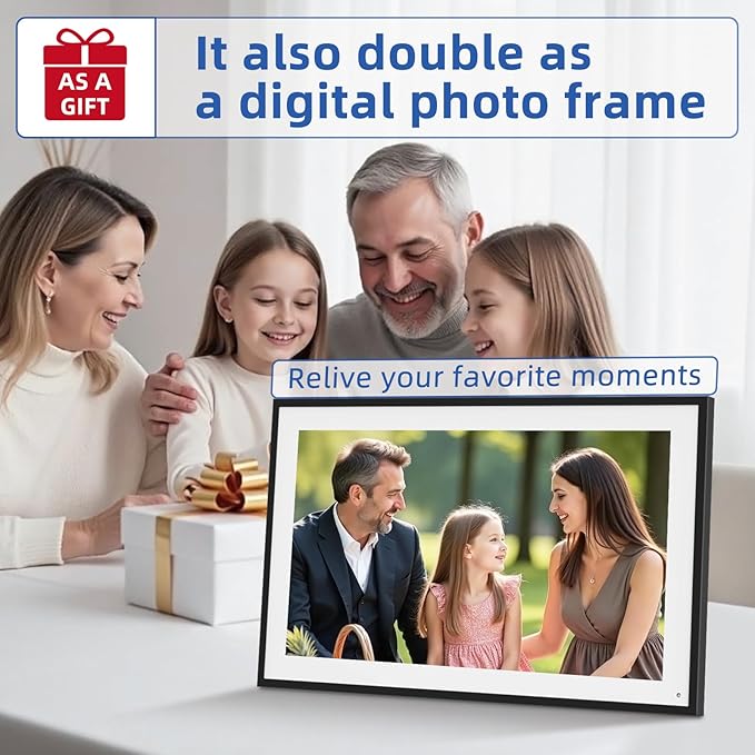 21.5 Inch Digital Calendar, Electronic Chore Chart, Smart Weekly and Monthly Planner 1920 * 1080P IPS Touchscreen Wall and Desk Calendar for Family Schedules, Black-DeskLoop Office