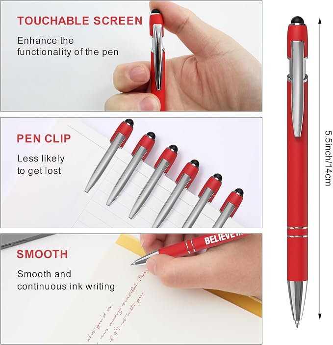 Actsun 12 Pcs Red Fine Point Ballpoint Pens - Image 7