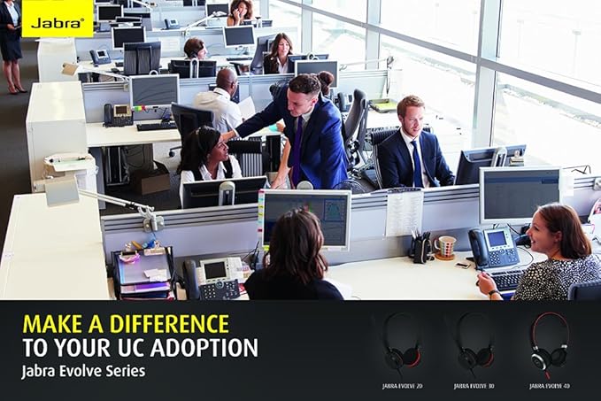 Jabra Evolve 30 II UC Mono Wired Headset-DeskLoop Office