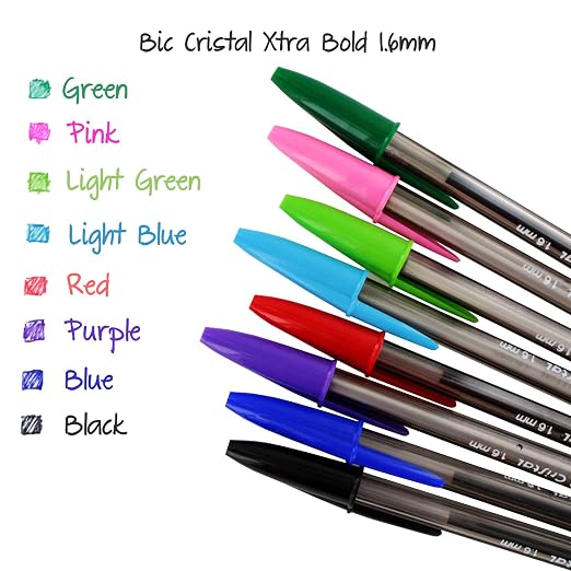 Bic Usa Inc BICMSBAP81 19627 Bic Cristal Xtra Bold Pack Of 8 - Image 4