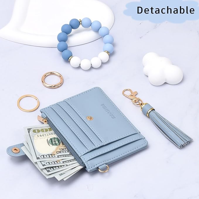 BAOSIWA Silicone Bracelet Keychain Wallet - Image 6