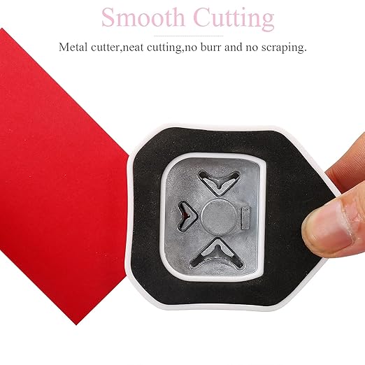 LOONENG 3 Way Corner Rounder Punch, 4mm, 7mm, 10mm 3 in 1 Corner Cutter for Paper Crafts, Laminator, Cardstock, DIY Projects, Photocards, Card Making and Scrapbooking-DeskLoop Office