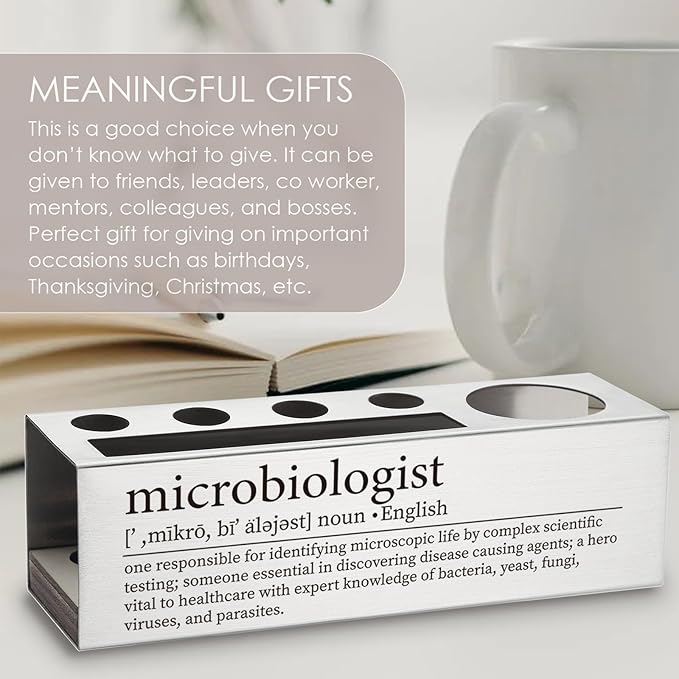 Microbiology Gifts for Women, Microbiologist Office Pen Holder, Microbiology Appreciation Thank You Gifts Pencil Holders WCC33-DeskLoop Office