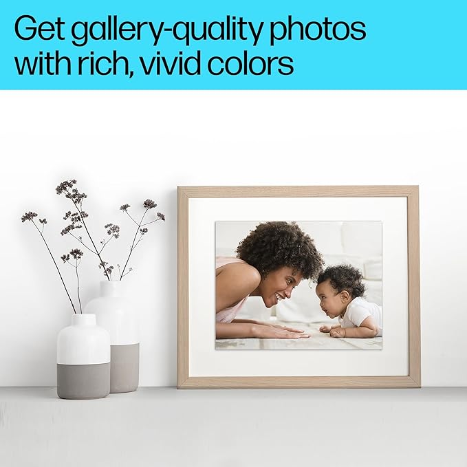 HP Premium Plus Photo Paper, Glossy, 8.5x11 in, 50 sheets (CR664A), White, Pack 1-DeskLoop Office