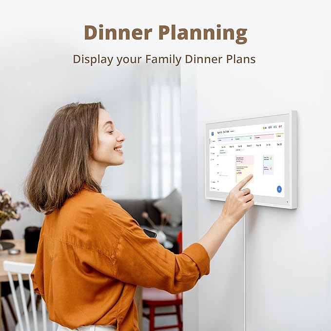 Digital Calendar 15.6" Chore Chart – 1080P Full HD Interactive Touchscreen, Smart Family Planner, Hearth Display Digital Wall & Desk Mountable for Seamless Scheduling-DeskLoop Office