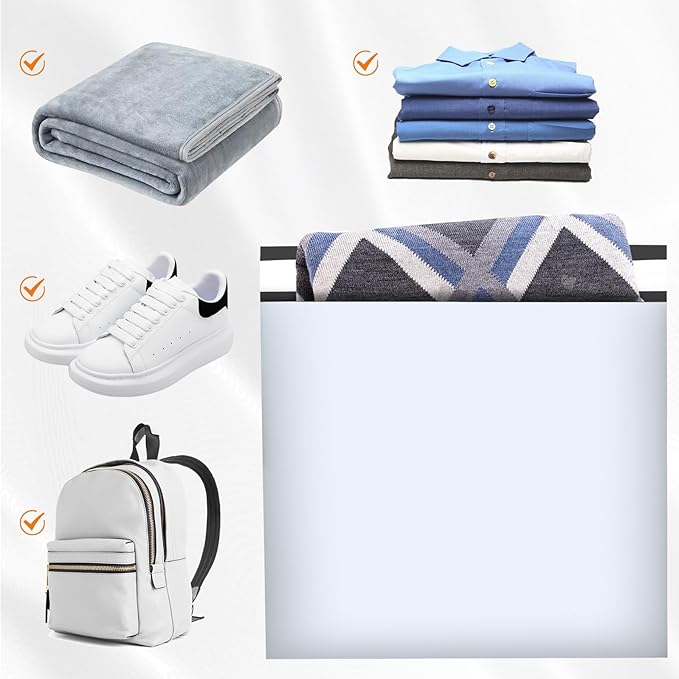 Large Poly Mailers 24x24 Inch 50 Pcs, Extra Large Shipping Bags for Clothing with Self-Sealing Tear-Resistant, Waterproof Poly Bags, Mailing Envelopes for Small Business (White)-DeskLoop Office