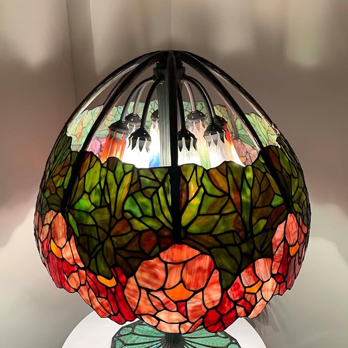 Bieye LS02 Lily Flower Blown Glass Lampshade - Image 9