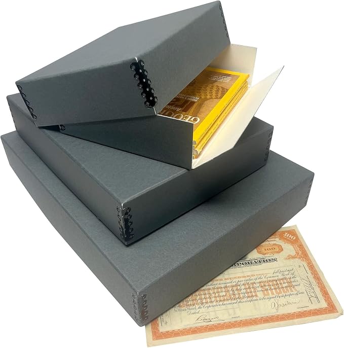 Lineco Museum Archival Storage Box, 17.75x22.75x3 in. Drop Front Design. - Image 9