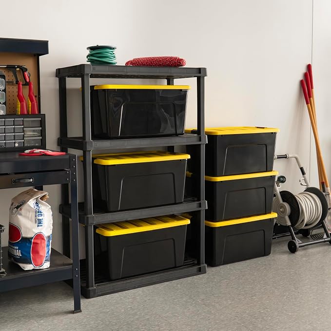 IRIS USA 72 Qt Stackable Plastic Storage Bins - Image 5