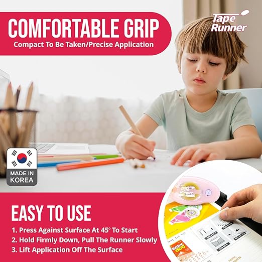 TapeRunner Double-Sided Adhesive Tape, 5/16 Inches by 315 Inches, Set of 5 Applicators-DeskLoop Office
