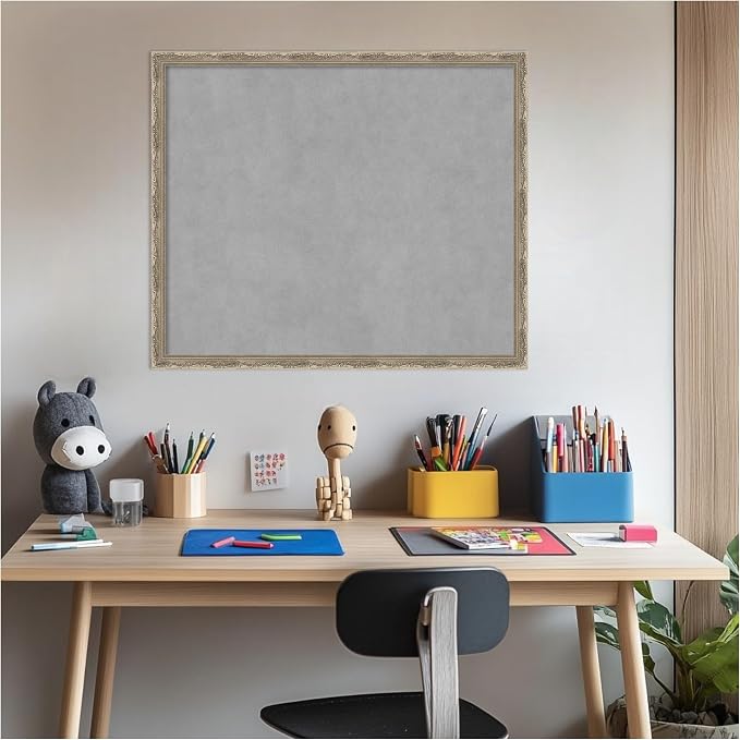 Amanti Art Silver Framed Magnetic Board 22x26 Medium Vision Board - Image 6