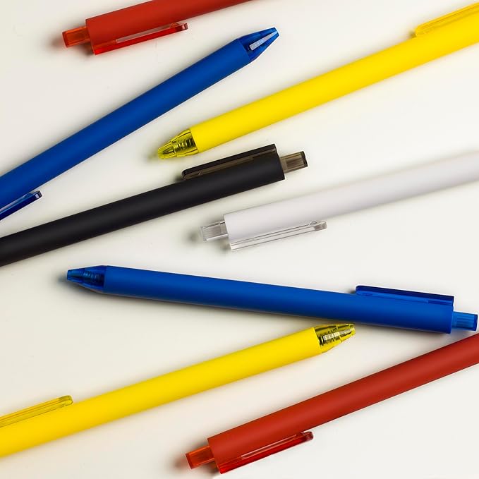 CRYLLIS Pens Bulk, 50Pack Black Pens,Black Ink Ballpoint Pens for Smooth Writing,No Smear,Office Supplies,Back to School Gifts,School Teacher,1.0mm-DeskLoop Office