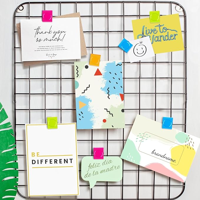 Grtard 8 Pack Magnetic Clips Heavy Duty, Colorful Strong Fridge Magnet Clips Heavy Duty, Metal Magnet Clips for Fridge, Clip Magnets, Magnetic Clips for Refrigerator, Locker, Whiteboard, Home, Office-DeskLoop Office