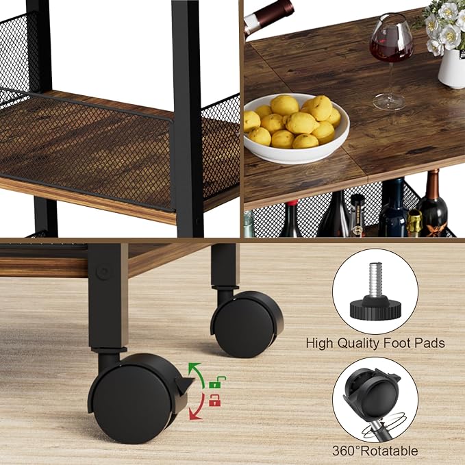 BOHDK Printer Stand, 3-Tier Industrial Large Printer Table - Image 6