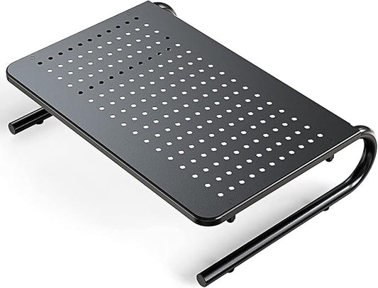 Monitor Stand Riser, Monitor Riser, Laptop Stand for Desk, Laptop Riser, Desk Organizer for Monitor, Laptop Shelf w/Vented for Screen, Computer Stand for Laptop, PC, Printer, for Home & Office-DeskLoop Office