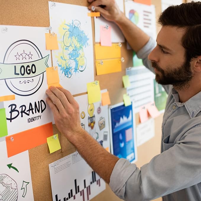 150PCS Clear Thumb Tacks - Standard Push Pins With Steel Points and Transparent Plastic Heads for Bulletin Boards, Crafts, and Office Organization-DeskLoop Office