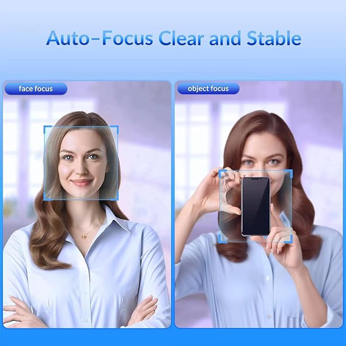 4K Webcam for PC with Sony Sensor, Auto Focus & Privacy Cover, Ultra HD 4K Streaming Camera, 2 Noise-Cancelling Mics, USB Plug & Play, 77° FOV, Web Camera for Zoom, Skype, Teams, Video Calling-DeskLoop Office