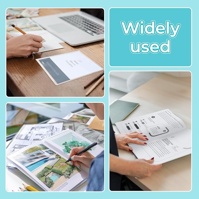 M&G 10 Pack Report Covers with Sliding Bar, 5mm Clear Report Covers for A4 and Letter Size Paper, 35 Sheet Capacity, Presentation File Folder Document Binder for School Office (Colored Sliding Bar)-DeskLoop Office