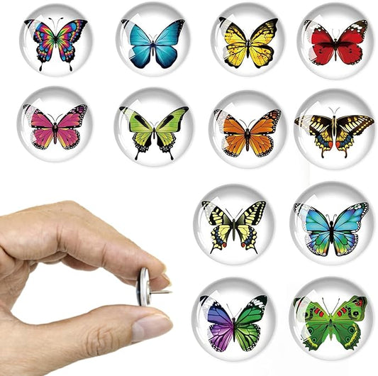 24Pcs Butterfly Push pins,Decorative Push Pins,Cute Push Pins,Thumb Tacks for Bulletin Board Office Organization or Home(24-Butterfly)-DeskLoop Office